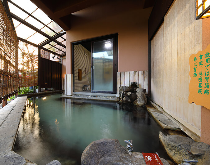 日本三大美肌の湯のトロトロ温泉を館内湯巡り